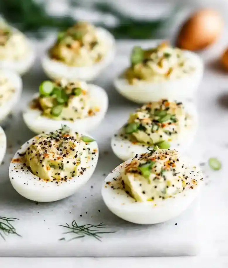 Creamy Everything Deviled Eggs