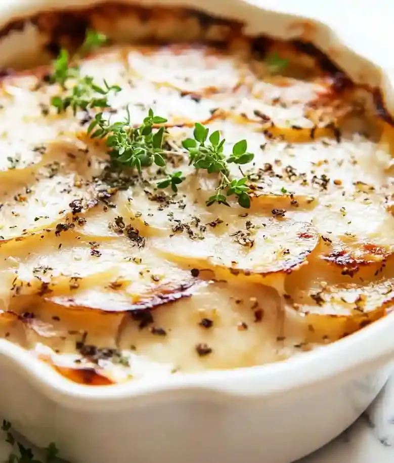 Creamy French Potato and Onion Gratin