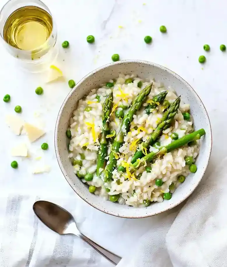 Creamy Lemon Asparagus Risotto