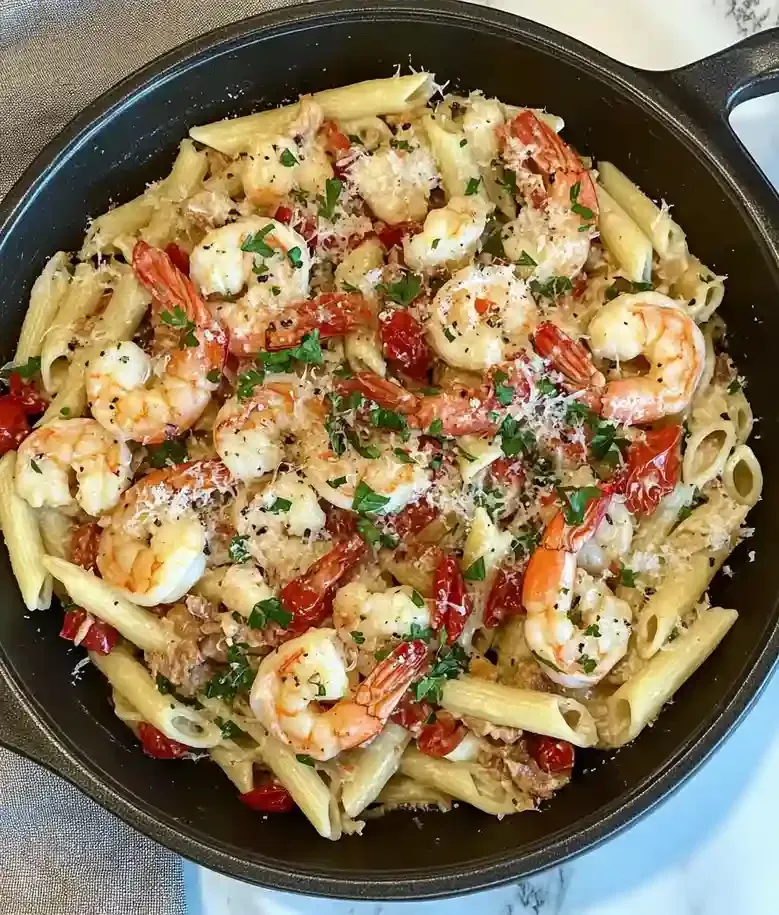 Creamy Lobster and Shrimp Pasta