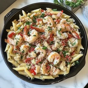 Creamy Lobster and Shrimp Pasta