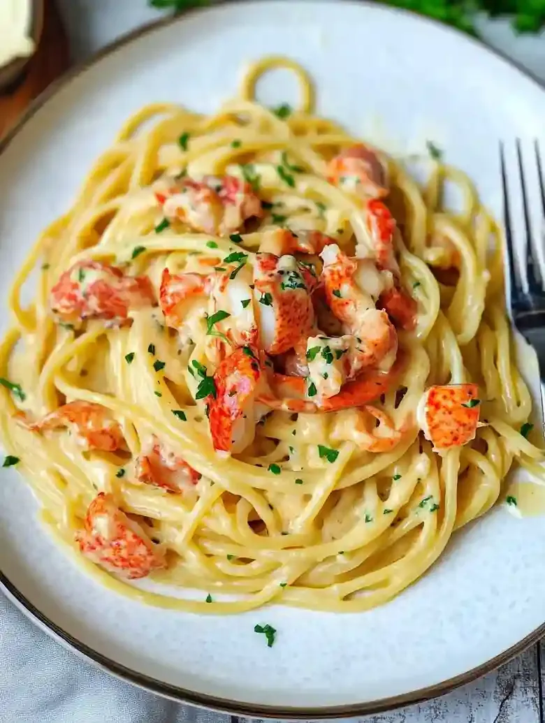 Creamy Lobster Pasta Dinner Dish