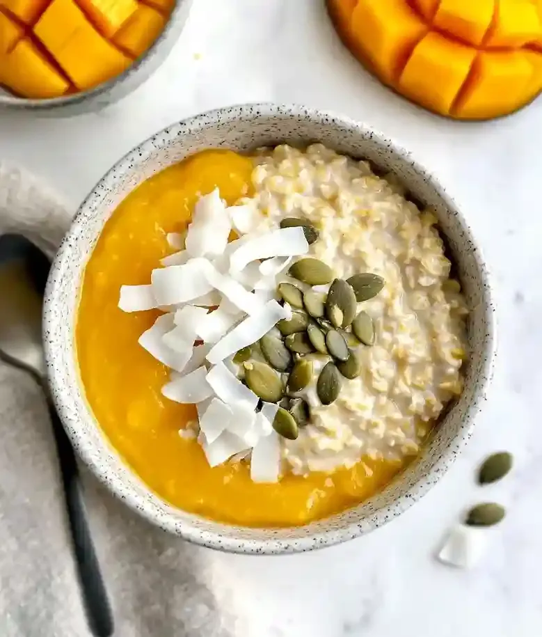 Creamy Mango Oatmeal Recipe