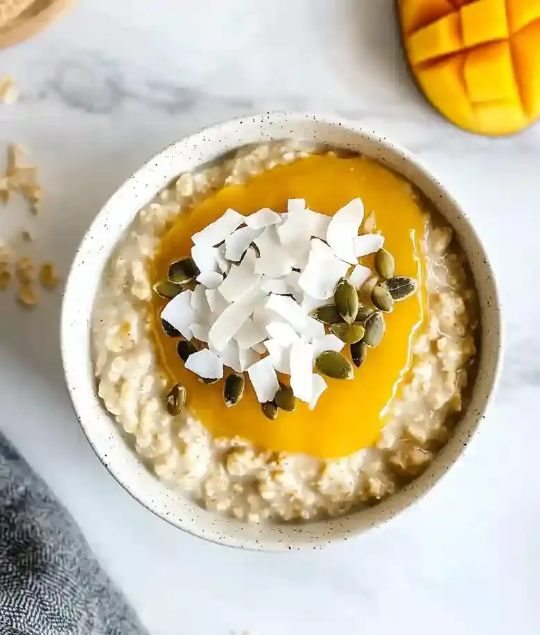 Creamy Mango Oatmeal Recipe