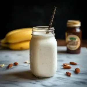 Creamy Vanilla Banana Almond Smoothie