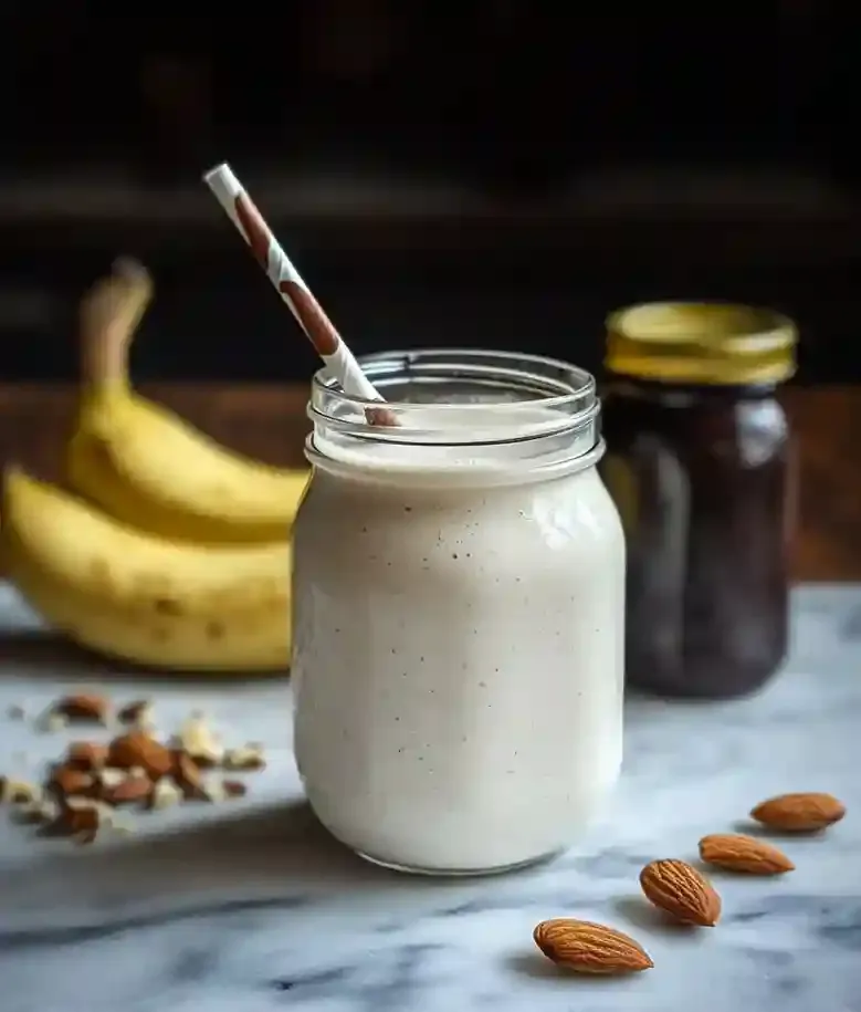 Creamy Vanilla Banana Almond Smoothie