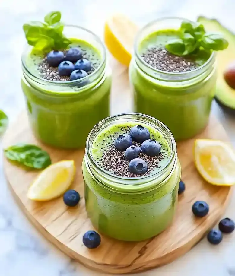 Creamy Vegan Green Avocado Smoothie