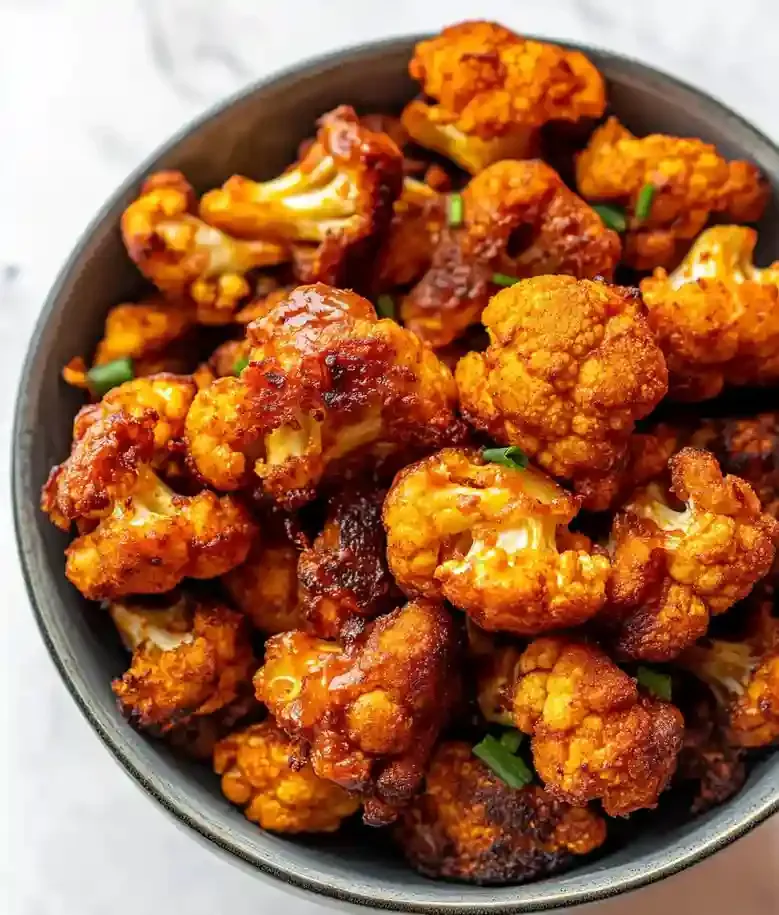 Crispy Air Fryer Buffalo Cauliflower
