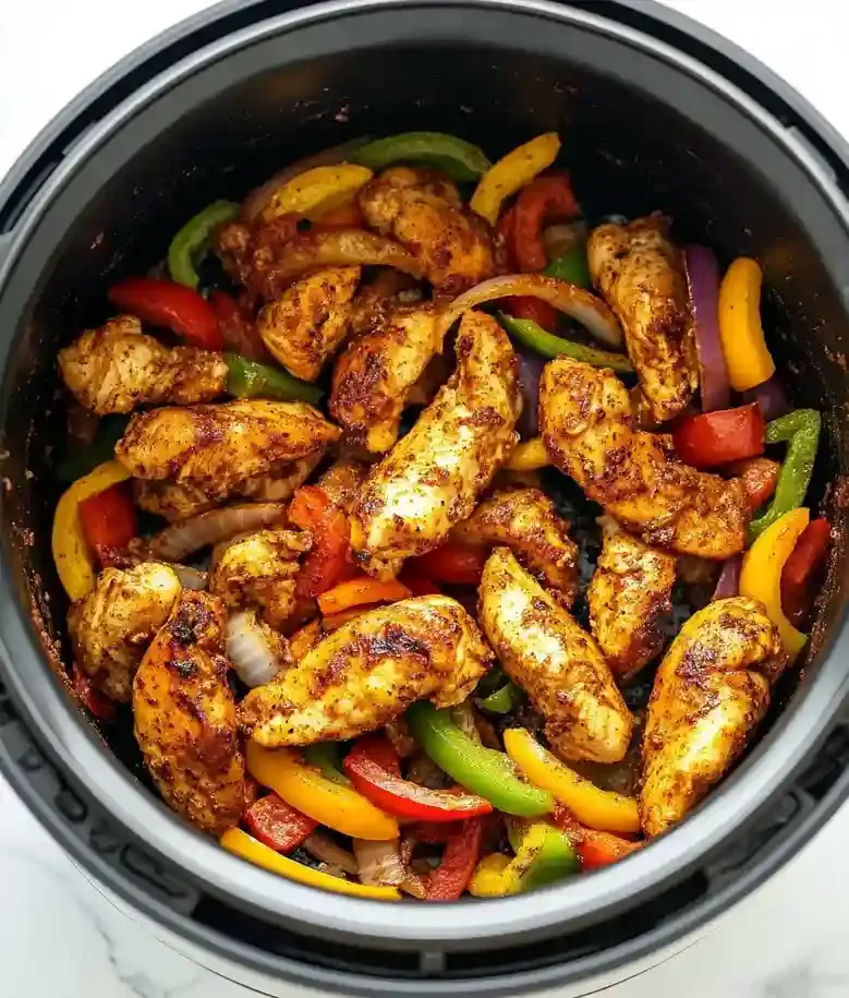 Crispy Air Fryer Chicken Fajitas