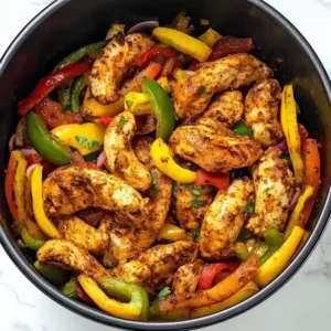 Crispy Air Fryer Chicken Fajitas
