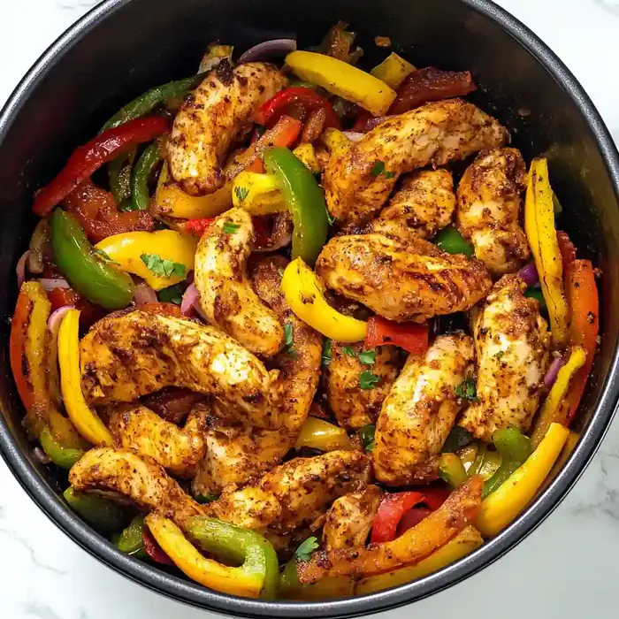 Crispy Air Fryer Chicken Fajitas