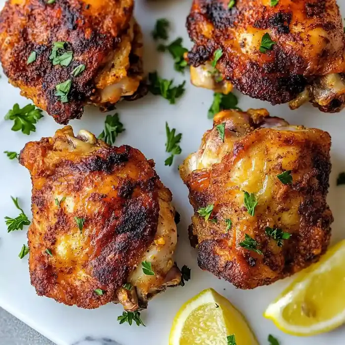 Crispy Air Fryer Chicken Thighs