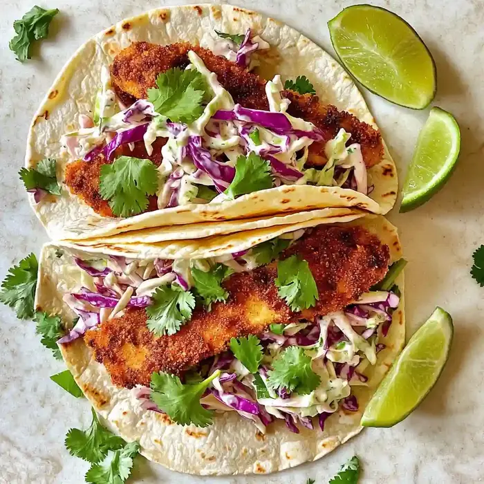 Crispy Air Fryer Fish Tacos Recipe