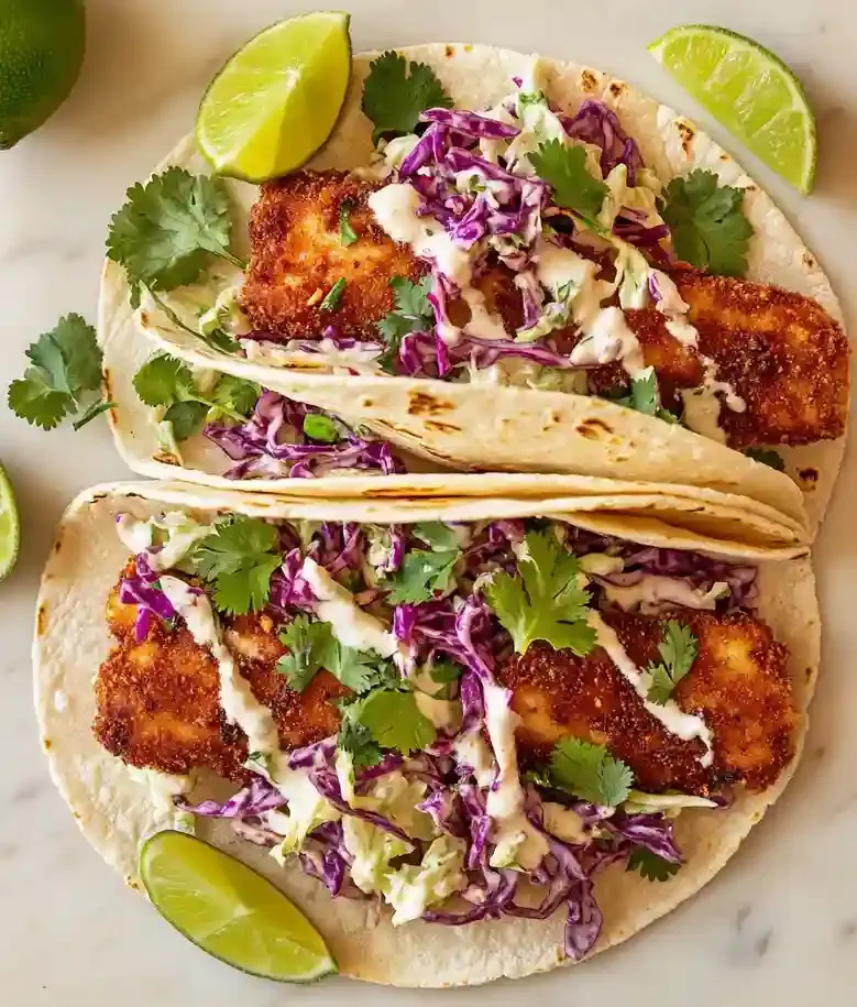 Crispy Air Fryer Fish Tacos Recipe