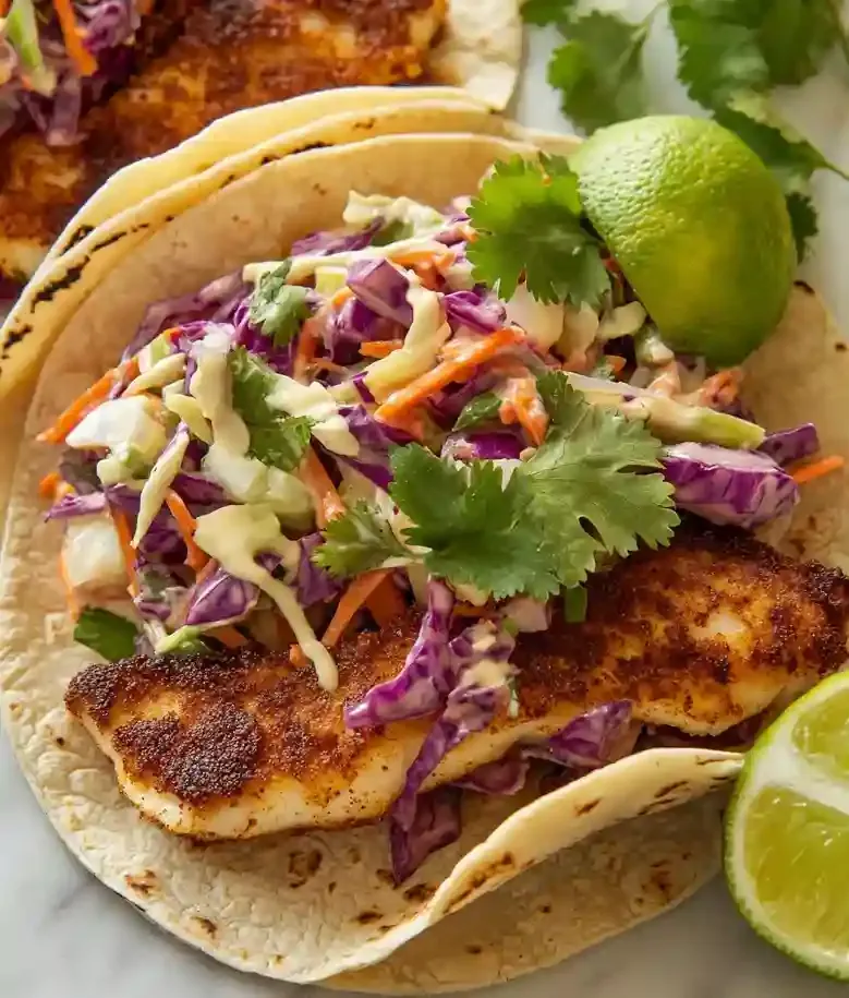 Crispy Air Fryer Fish Tacos Recipe
