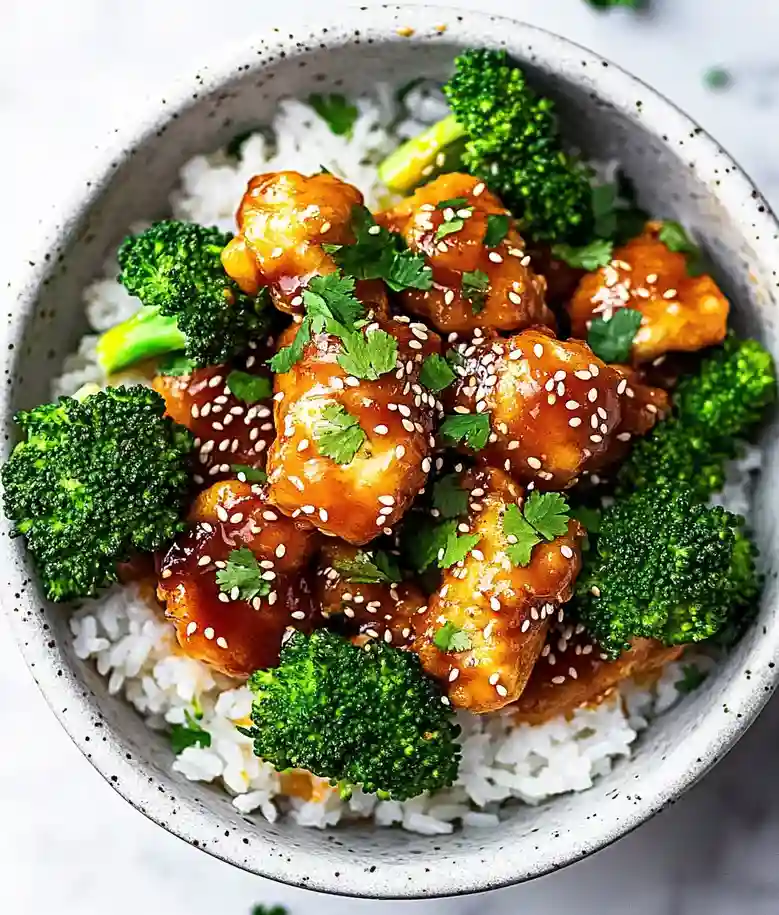 Crispy Air Fryer Orange Chicken
