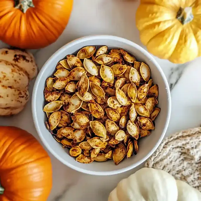 Crispy Air Fryer Roasted Pumpkin Seeds