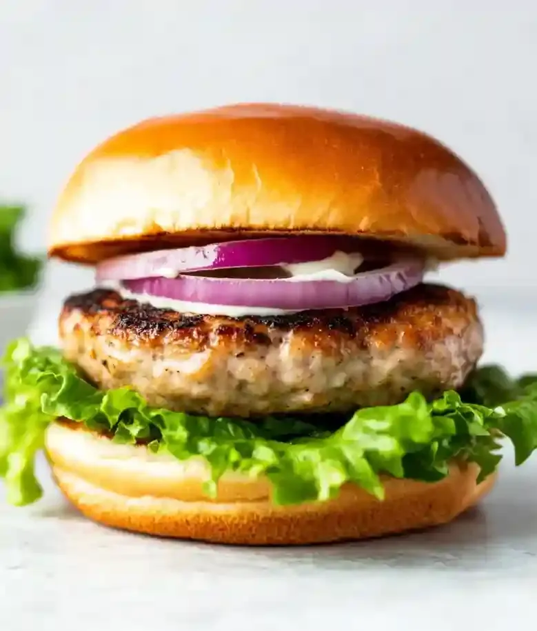 Crispy Air Fryer Turkey Burgers