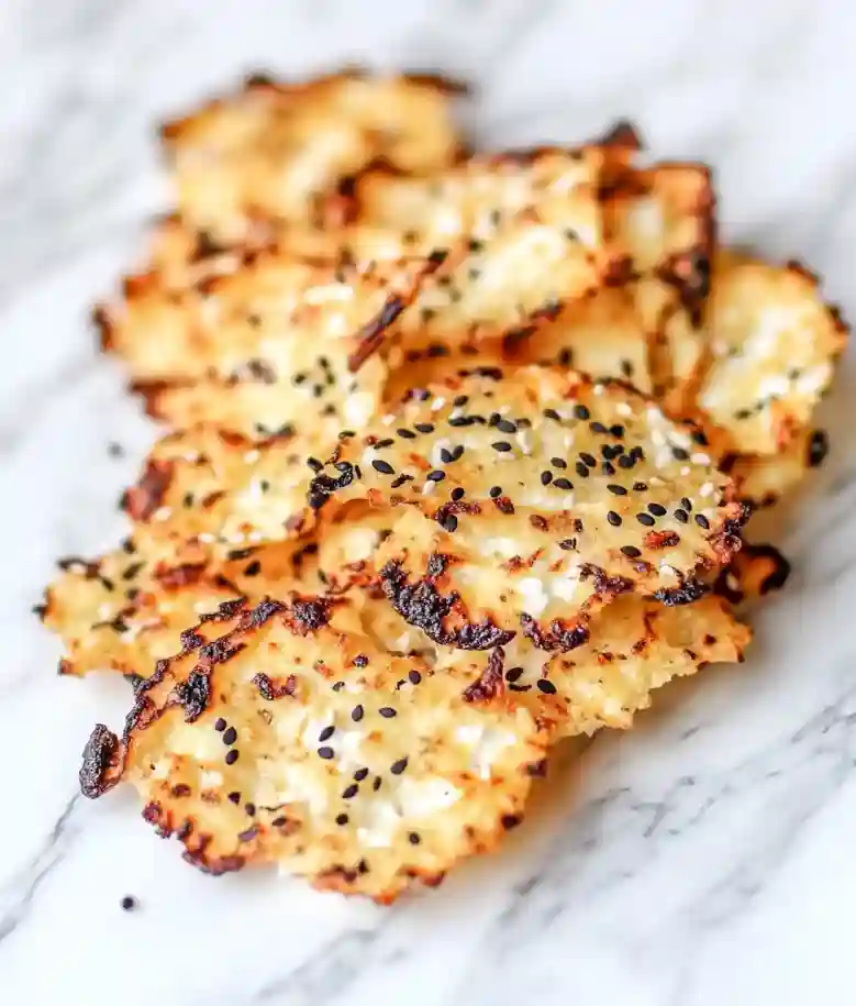 Crunchy Keto Cottage Cheese Chips
