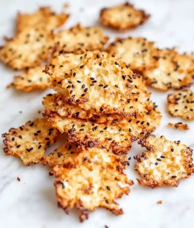 Crunchy Keto Cottage Cheese Chips