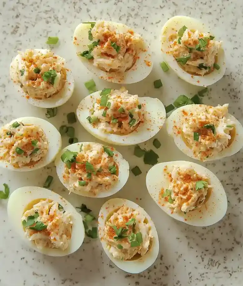 Delicious Crab Deviled Eggs Maryland Style