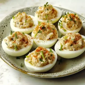 Delicious Crab Deviled Eggs Maryland Style