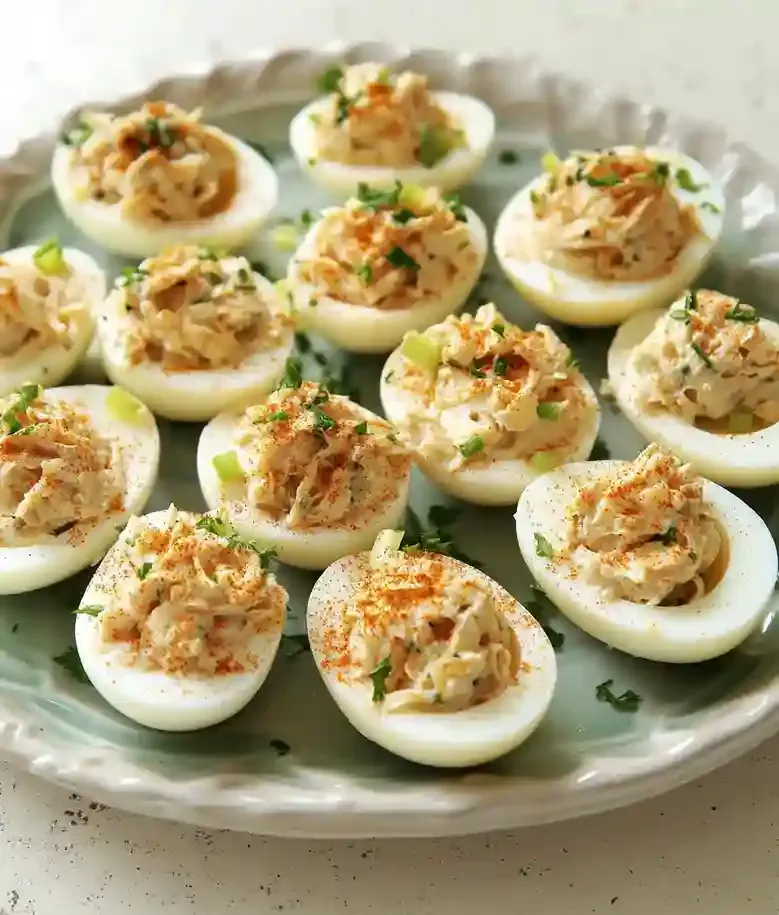Delicious Crab Deviled Eggs Maryland Style