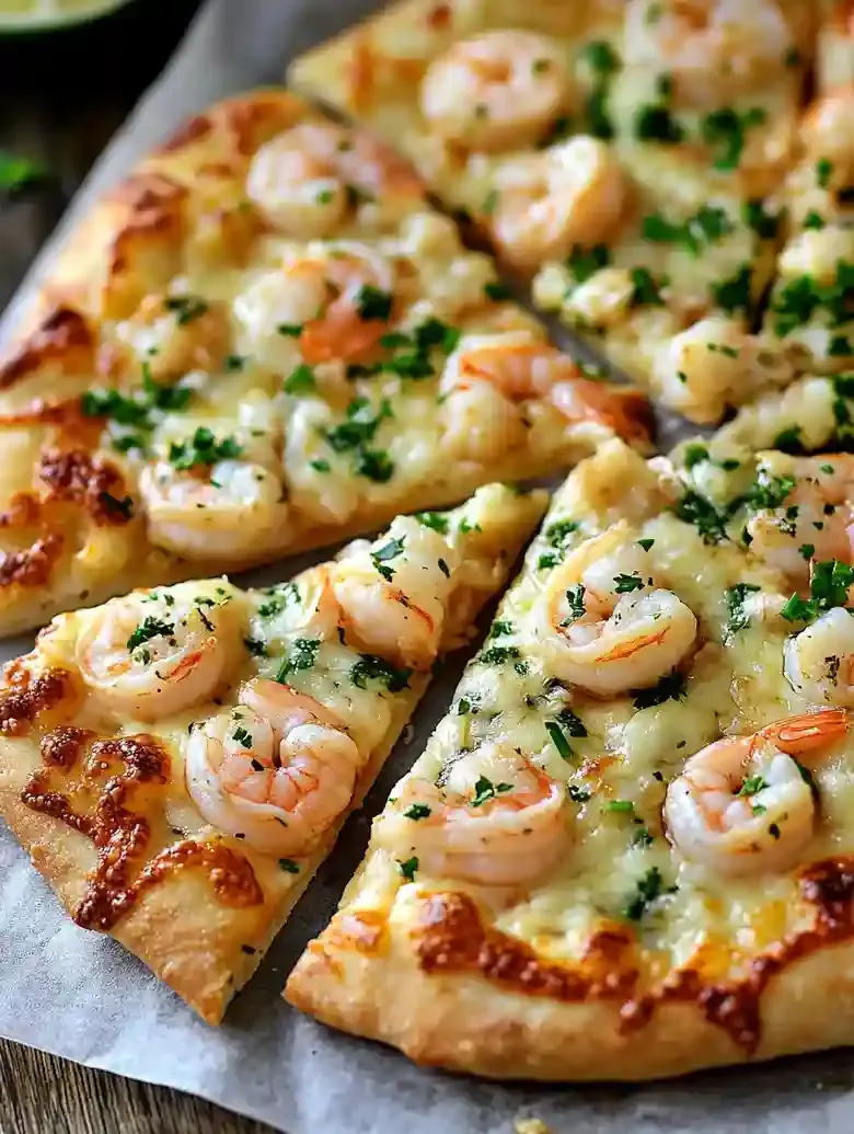 Delicious Garlic Shrimp Pizza Recipe
