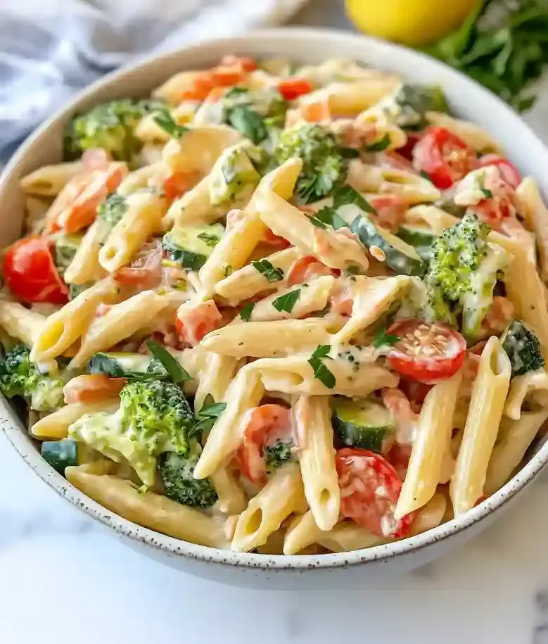 Delicious Shrimp Primavera Pasta