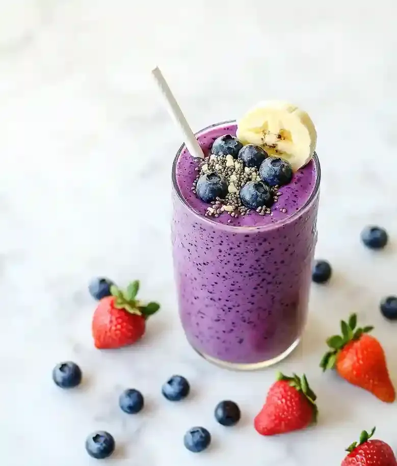 Delicious Triple Berry Protein Smoothie | Bake it Well