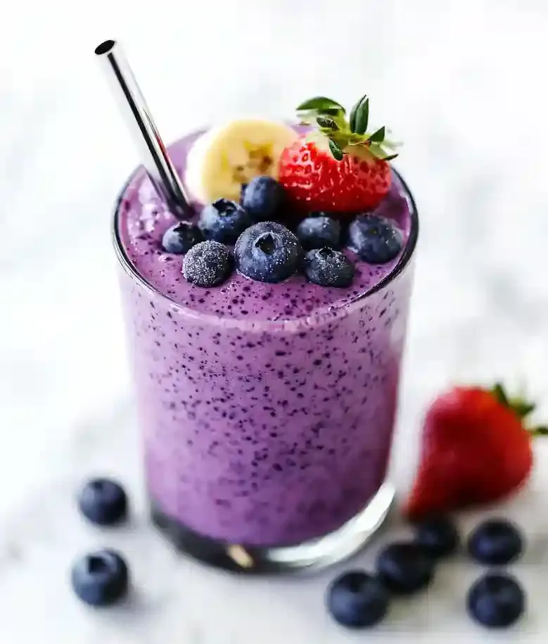 Delicious Triple Berry Protein Smoothie | Bake it Well
