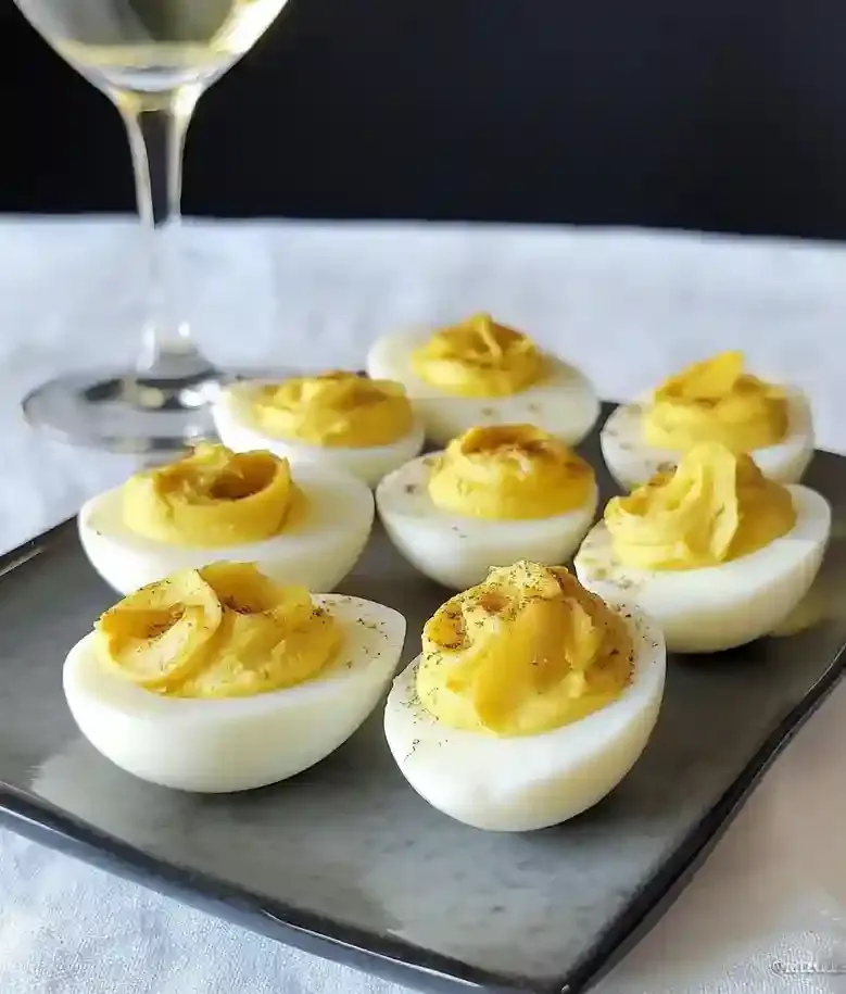 Deviled Eggs with Lemon and Dukkah