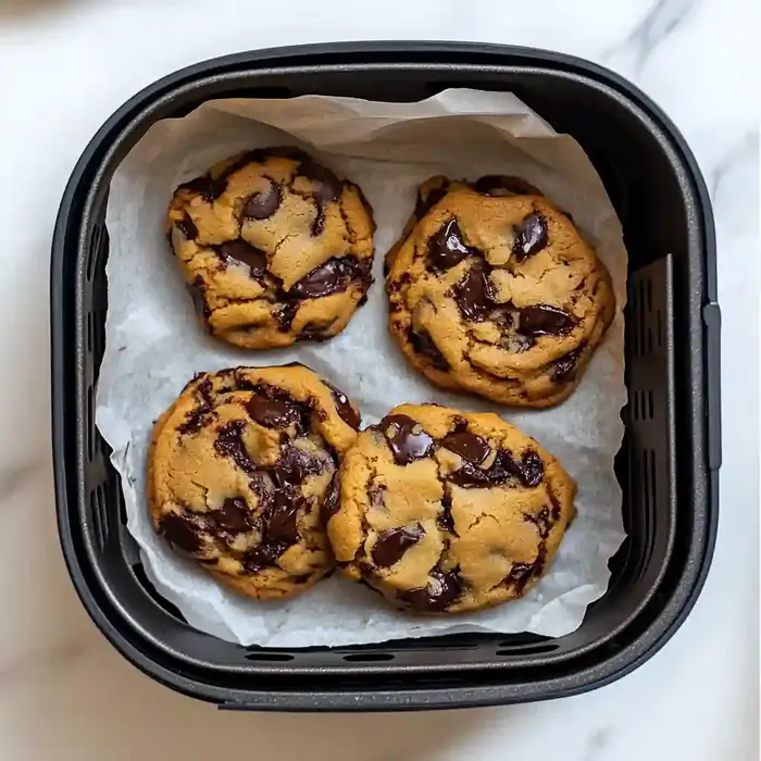 Easy Air Fryer Chocolate Chip Cookies