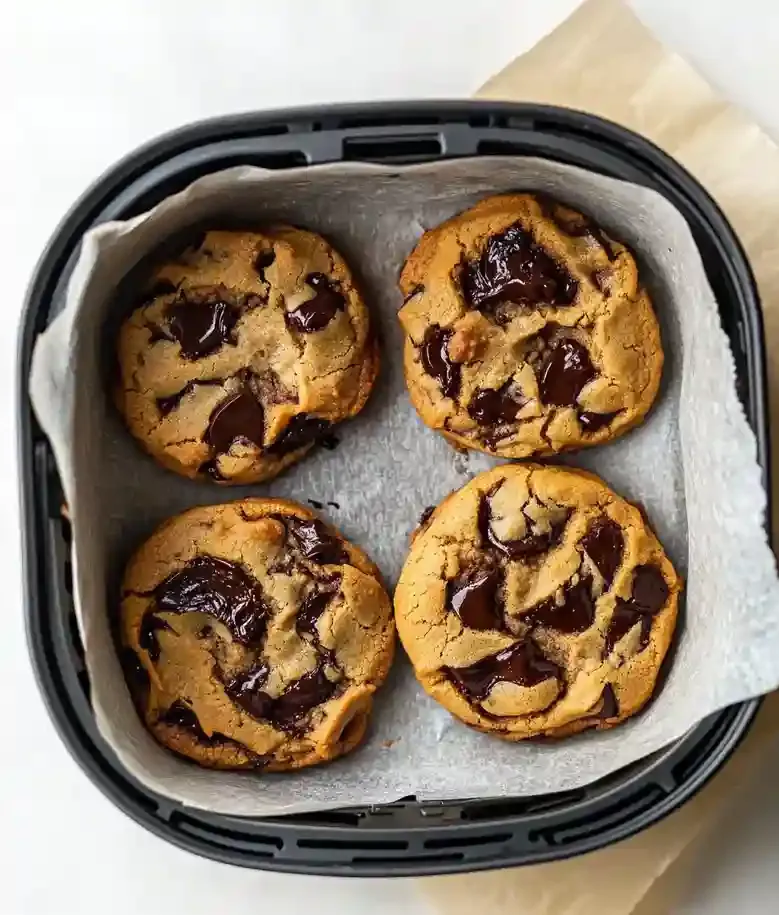 Easy Air Fryer Chocolate Chip Cookies