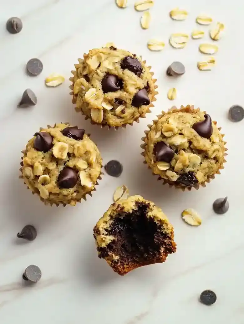 Easy Banana Oatmeal Muffins Recipe