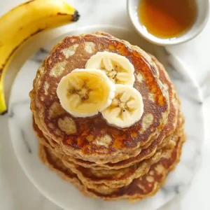 Easy Banana Oatmeal Pancakes