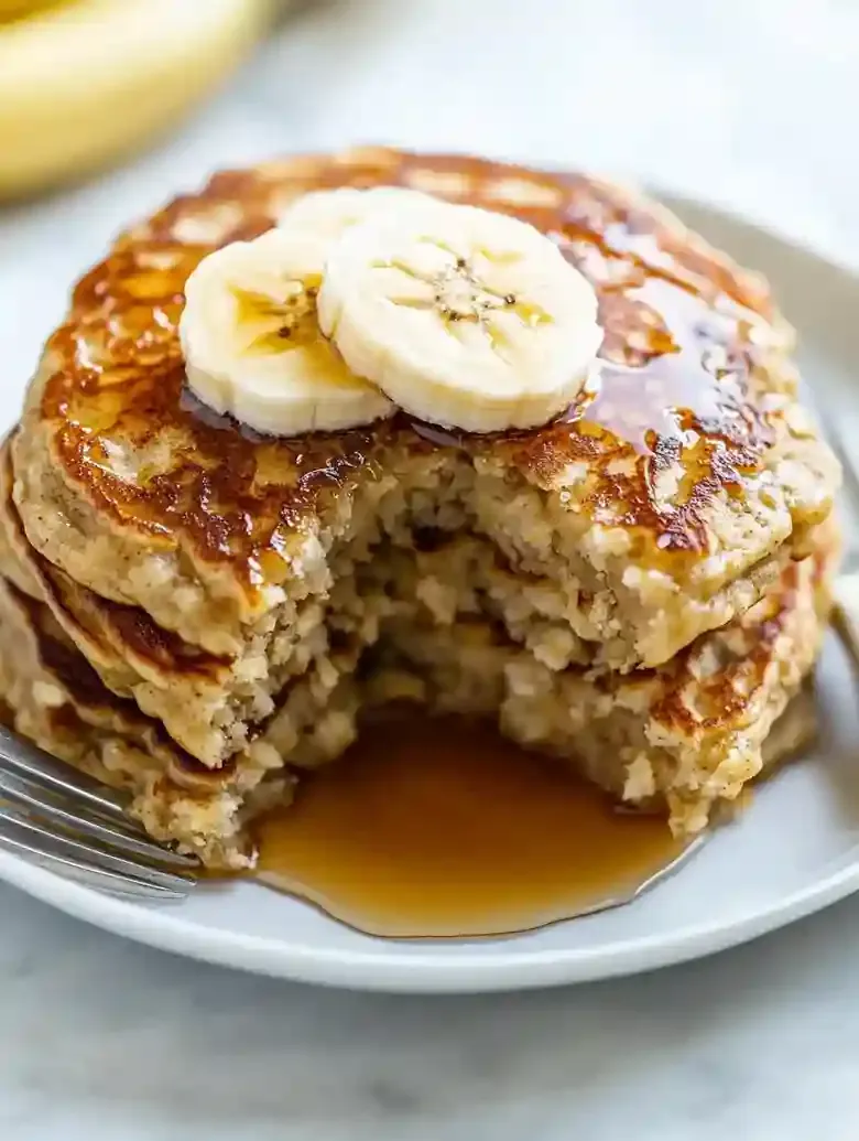 Easy Banana Oatmeal Pancakes