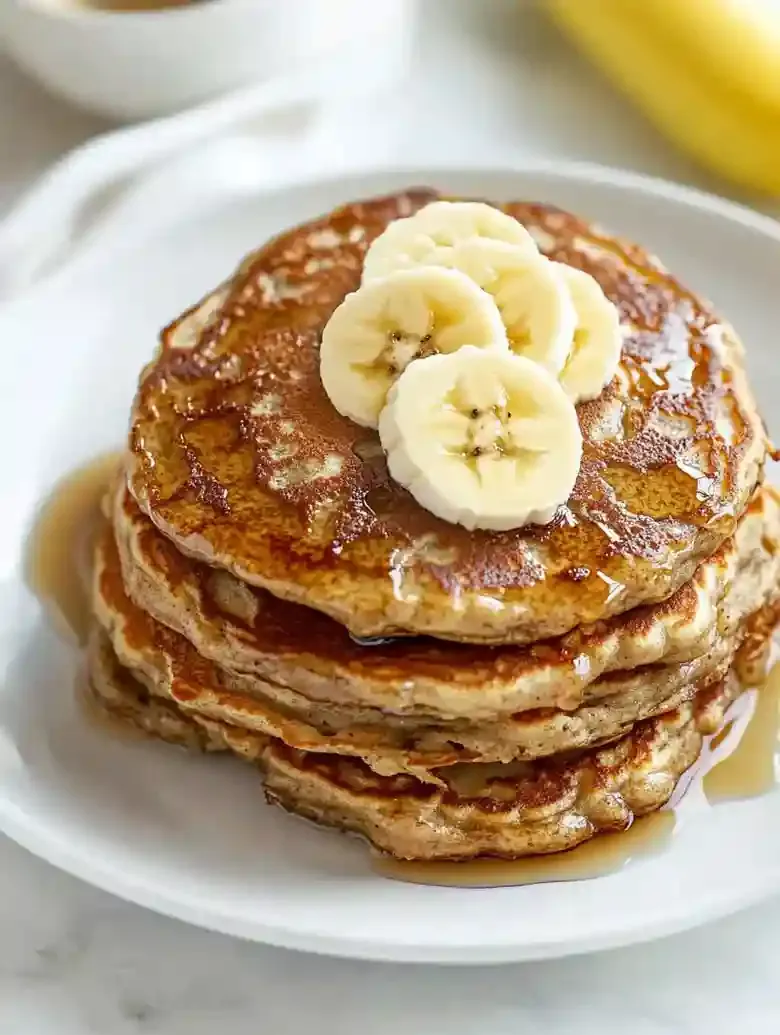 Easy Banana Oatmeal Pancakes