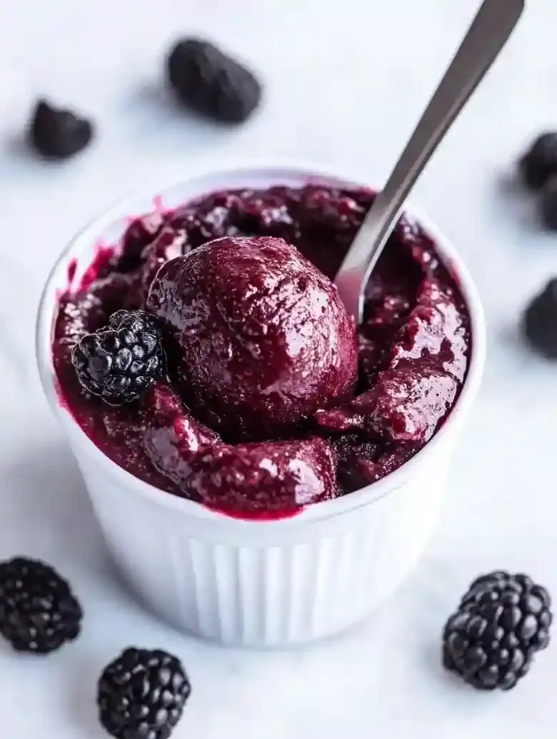 Easy Black Raspberry Sorbet Recipe
