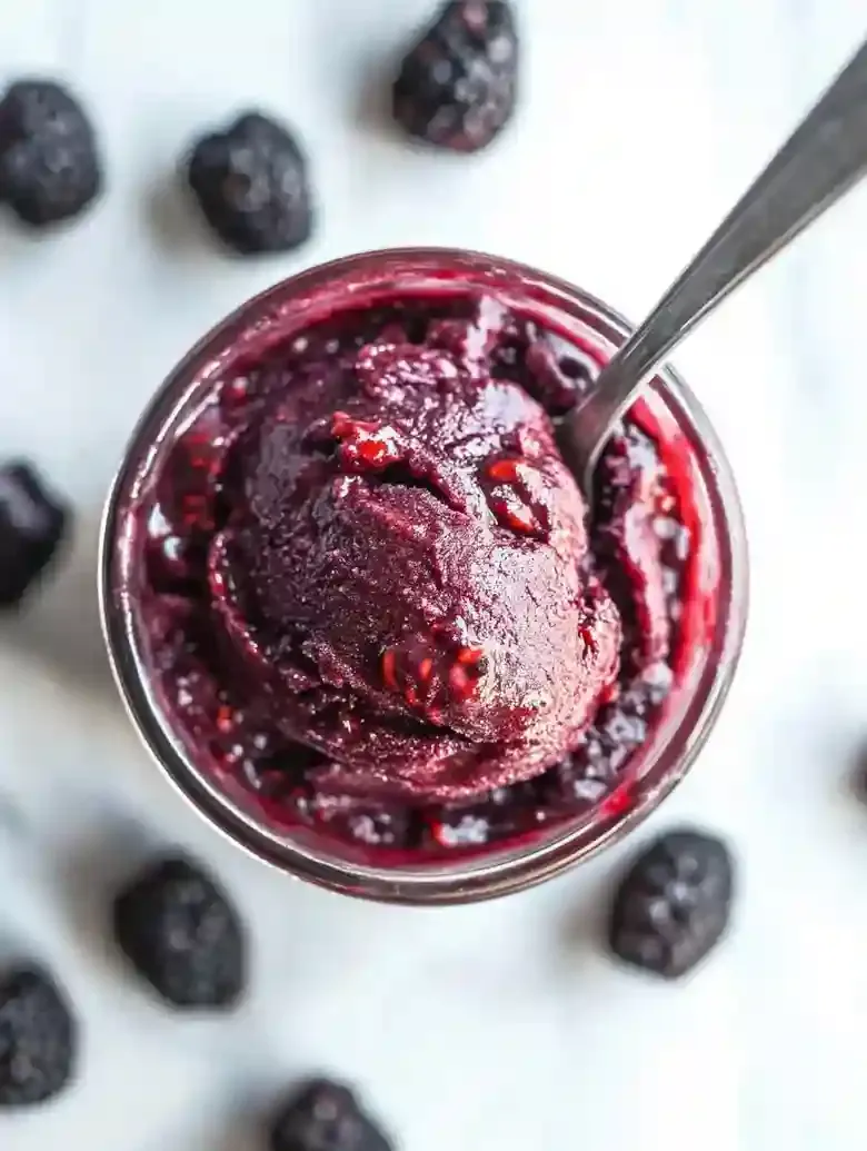Easy Black Raspberry Sorbet Recipe