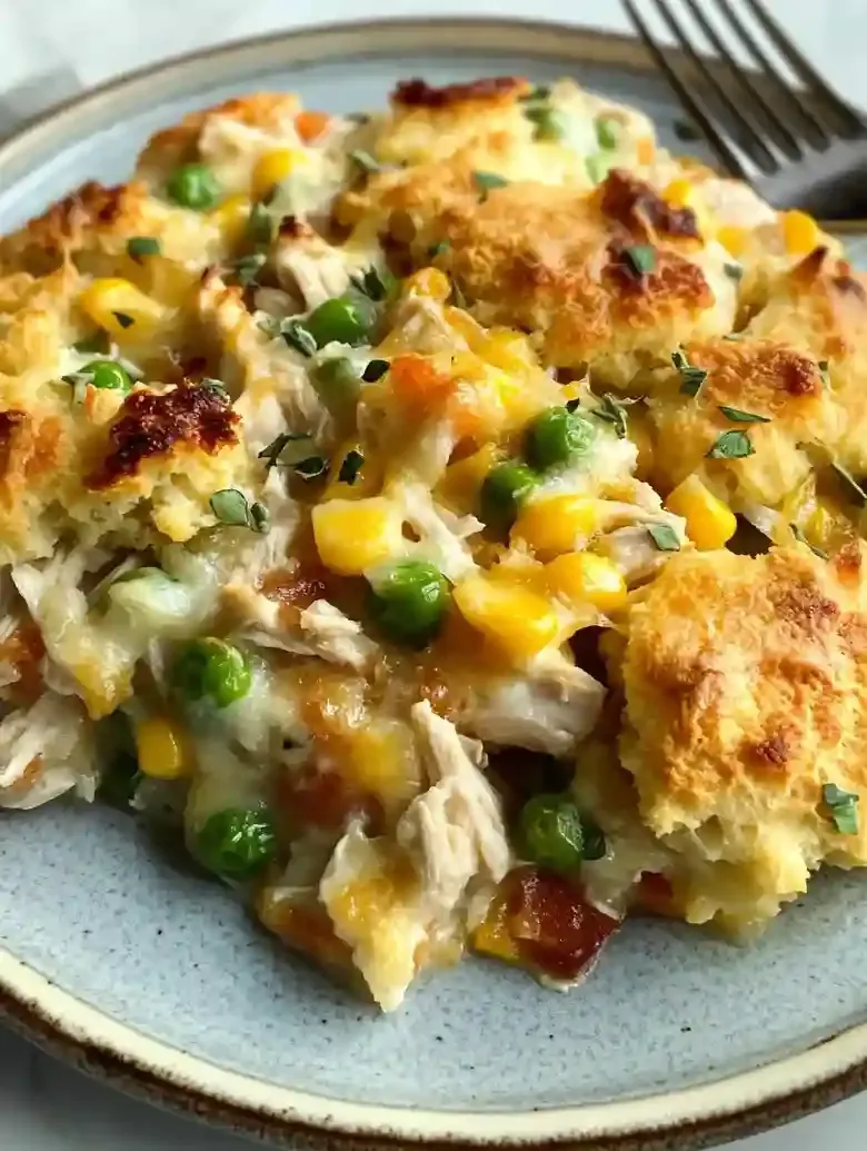 Easy Chicken Pot Pie Cobbler