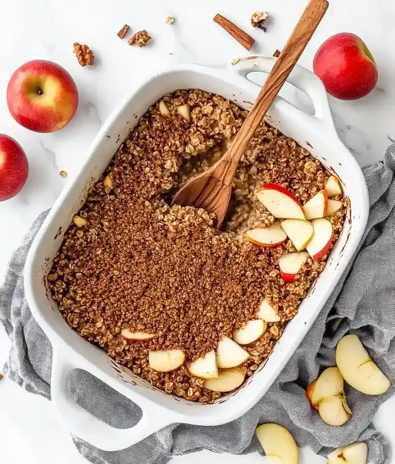 Easy Cinnamon Apple Baked Oatmeal