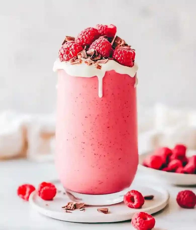 Easy Creamy Raspberry Chip Smoothie
