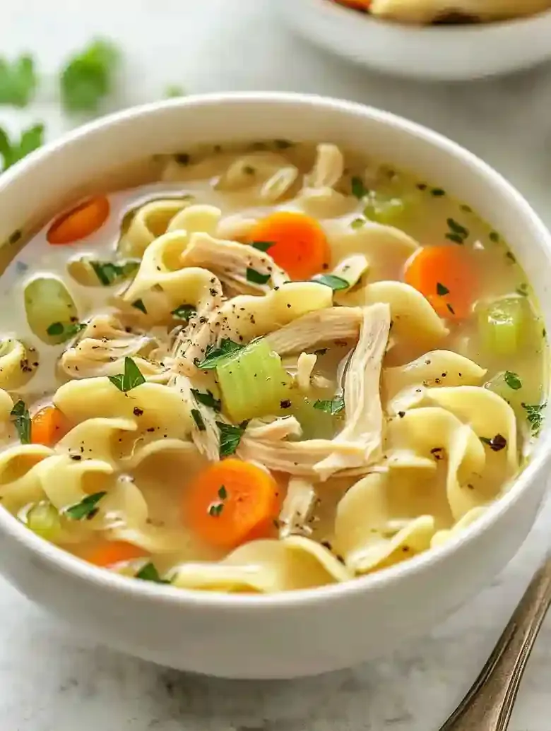 Easy Crockpot Chicken Noodle Soup