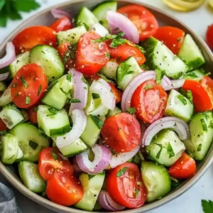 Easy Cucumber Tomato Salad Recipe