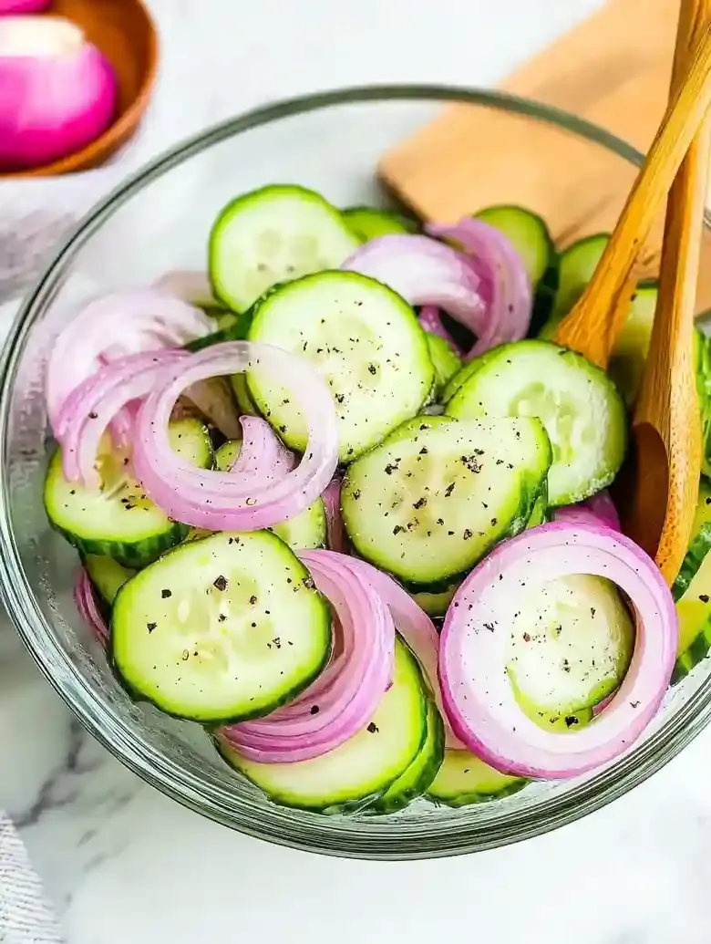 Easy Cucumber Vinegar Salad Recipe
