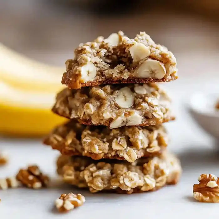 Easy Healthy Banana Oatmeal Cookies