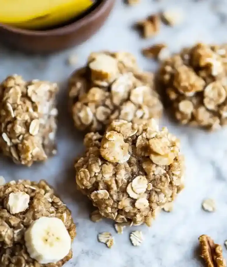 Easy Healthy Banana Oatmeal Cookies