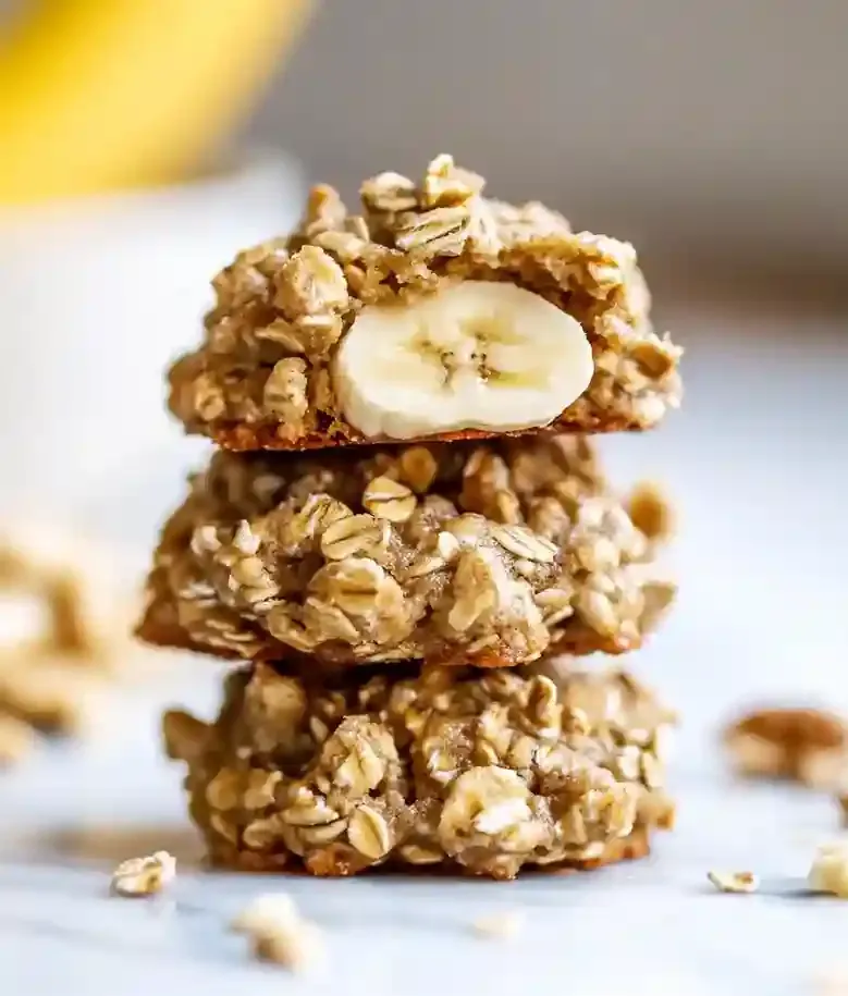 Easy Healthy Banana Oatmeal Cookies