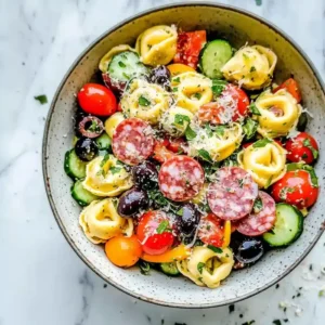Easy Italian Antipasto Tortellini Salad